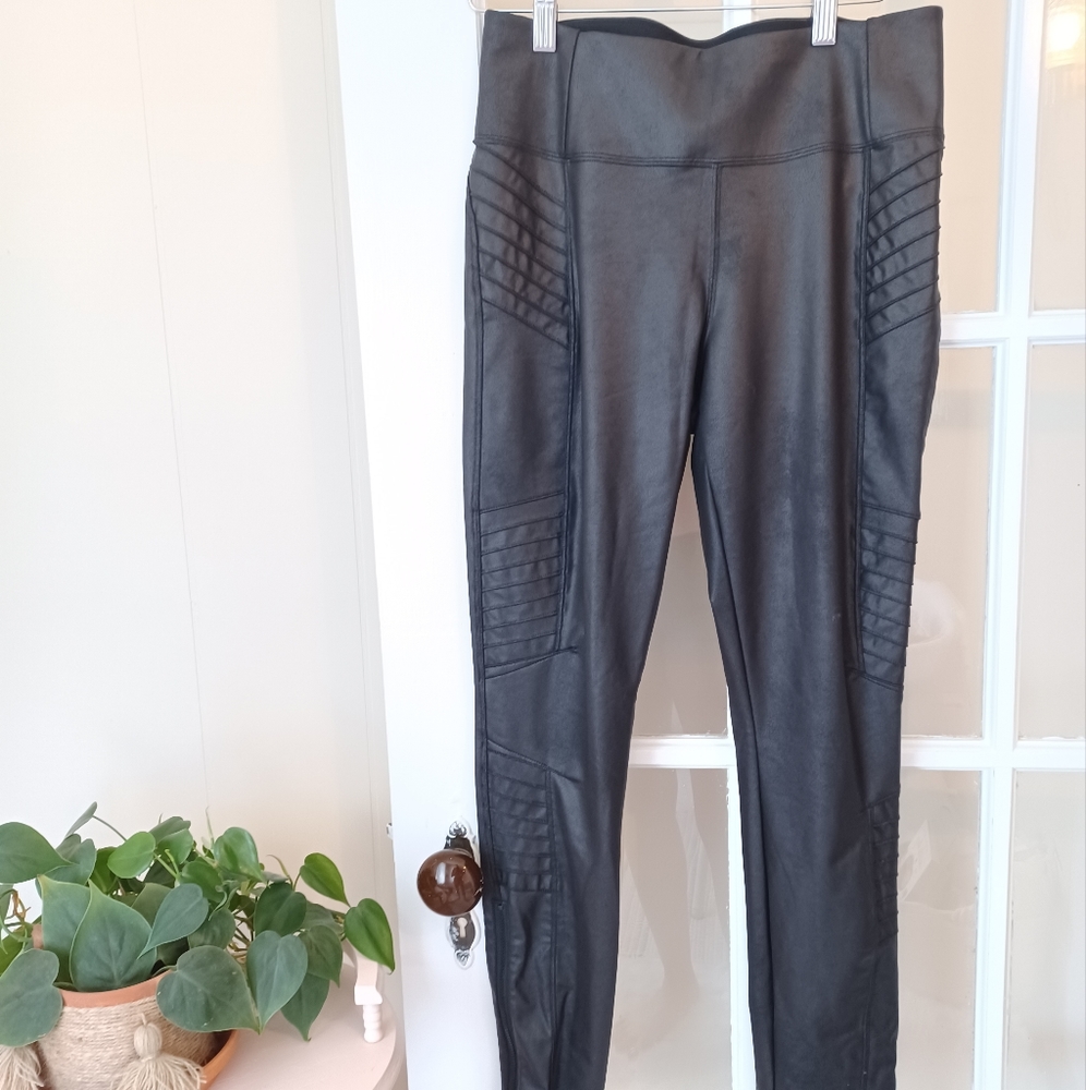 Athleta faux leather leggings